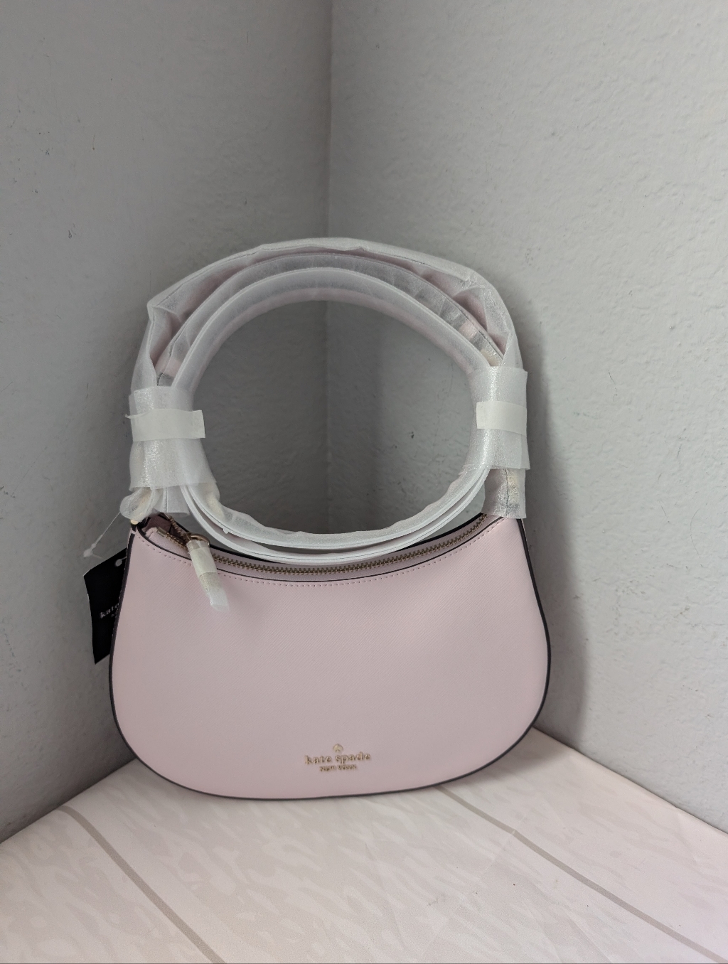 Nwt Kate Spade Kk983 Paige Shoulder Bag Crossbody In Shimmer Pink